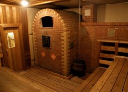 Печь постоянного действия с открытой каменкой