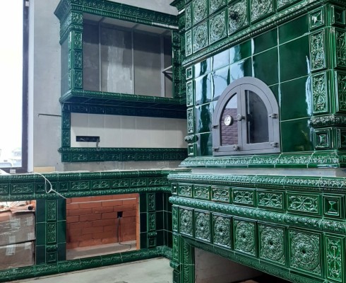 Отделка изразцами